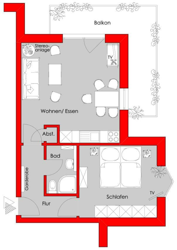 Residenz Albatros Daire Cuxhaven Dış mekan fotoğraf